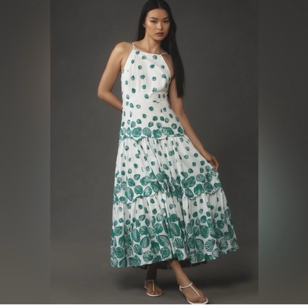 Anthropologie Maeve Shell Maxi Dress